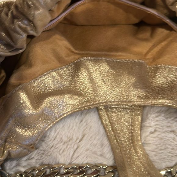 Jimmy Choo gold bag with chain handle - Picture 8 of 9